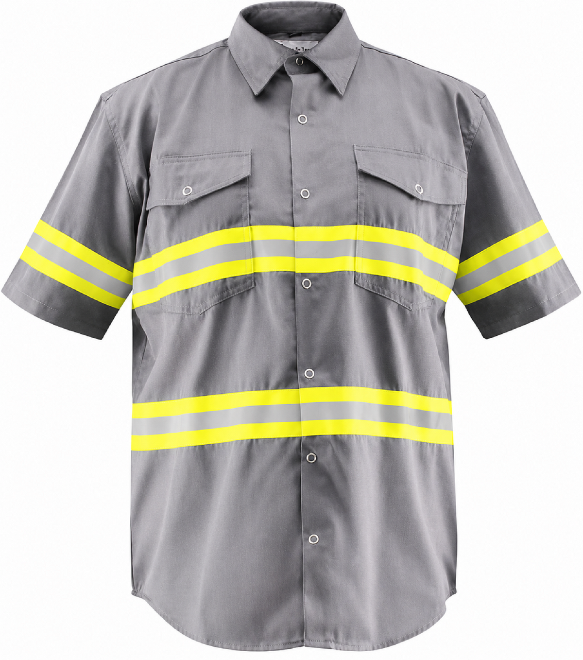 Just In Trend Premium Hi-Vis Reflective Safety Work Shirts - Half Sleeve