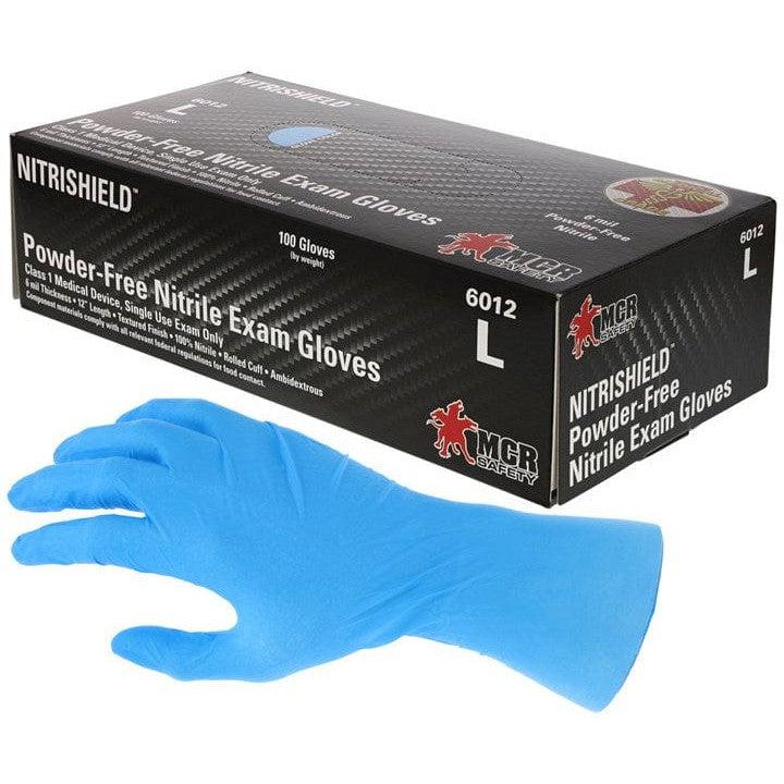 MCR Safety 6012 NitriMed-Xtra Disposable 6 mil Nitrile Medical Grade Gloves with box