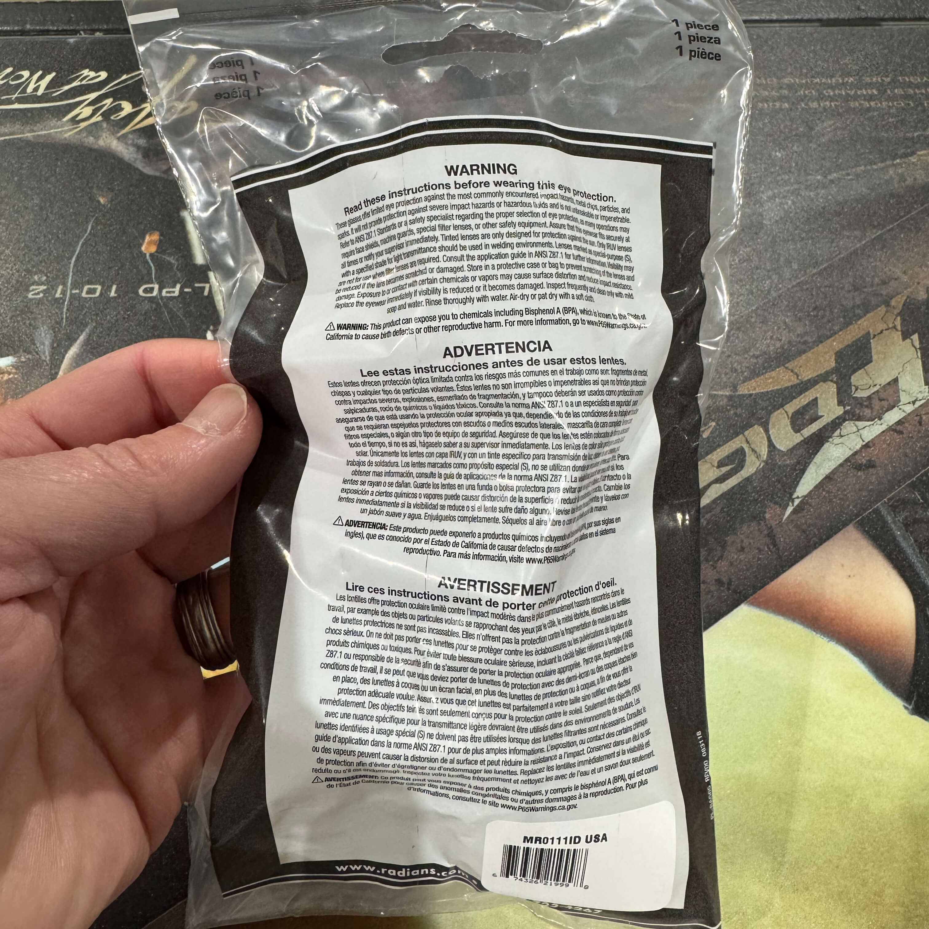 Radians Mirage USA Dielectric Safety Glasses with Clear Anti-Fog Lens-Safety Glasses USA-4