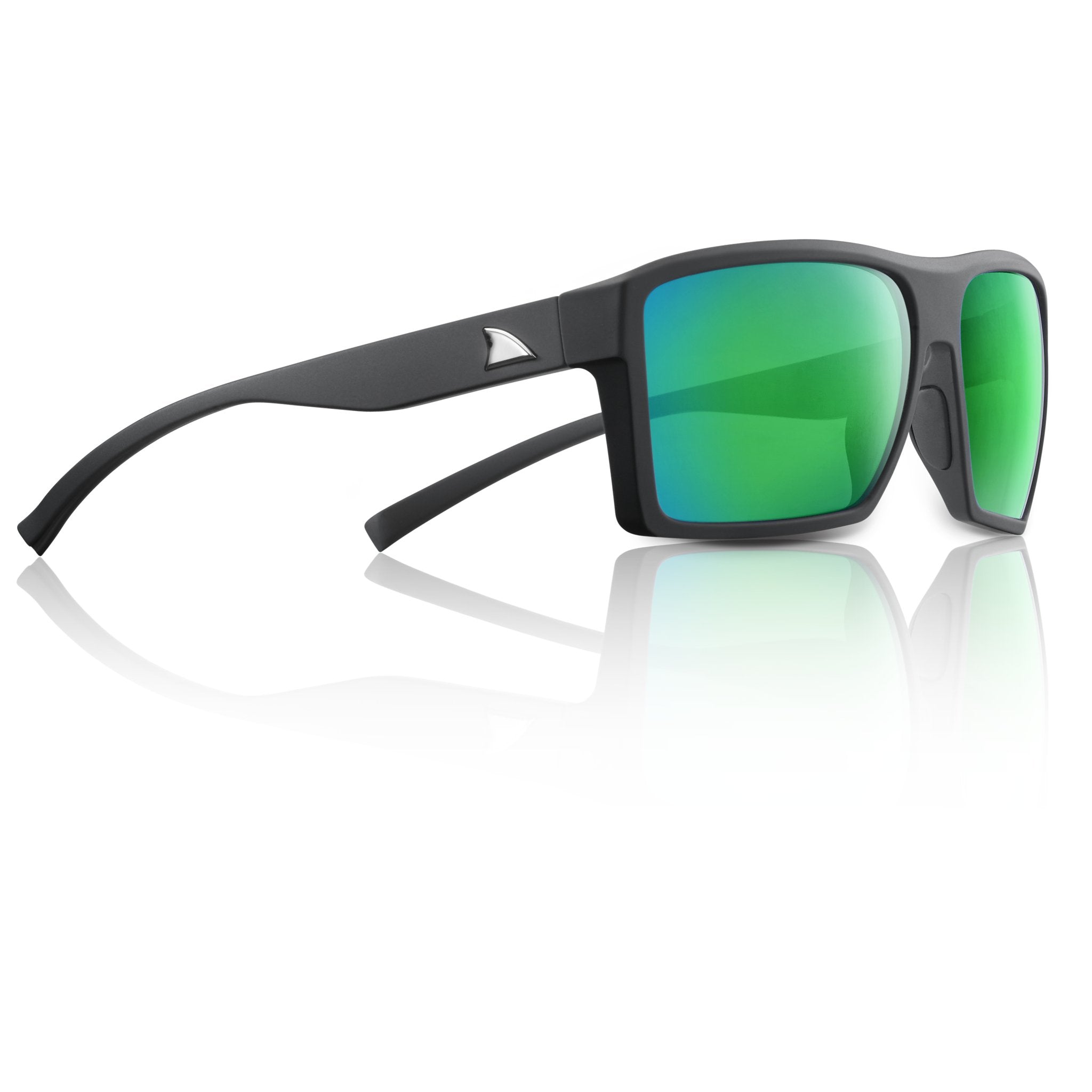 RedFin Nunley Edition Polarized Fishing Sunglasses-2401-Matte Black - Mangrove Green-Safety Glasses USA-2