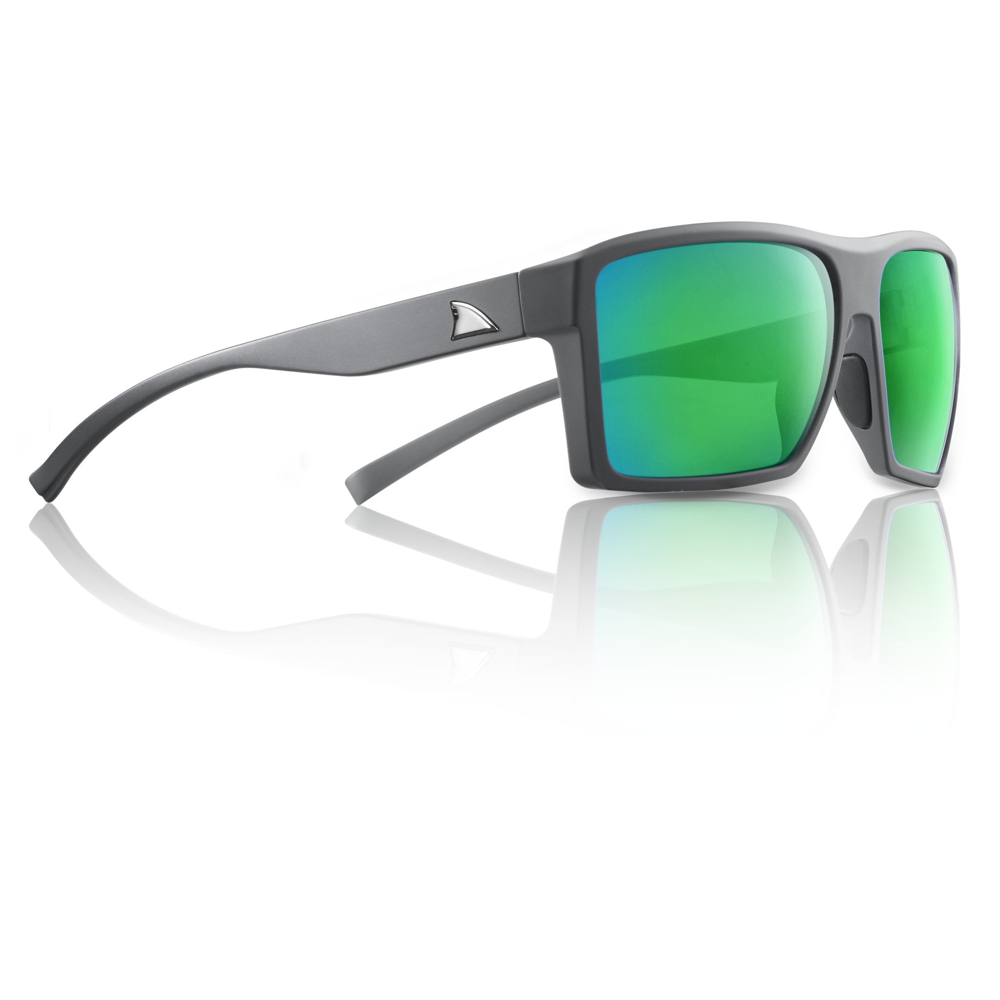 RedFin Nunley Edition Polarized Fishing Sunglasses-2404-Matte Gray - Mangrove Green-Safety Glasses USA-6