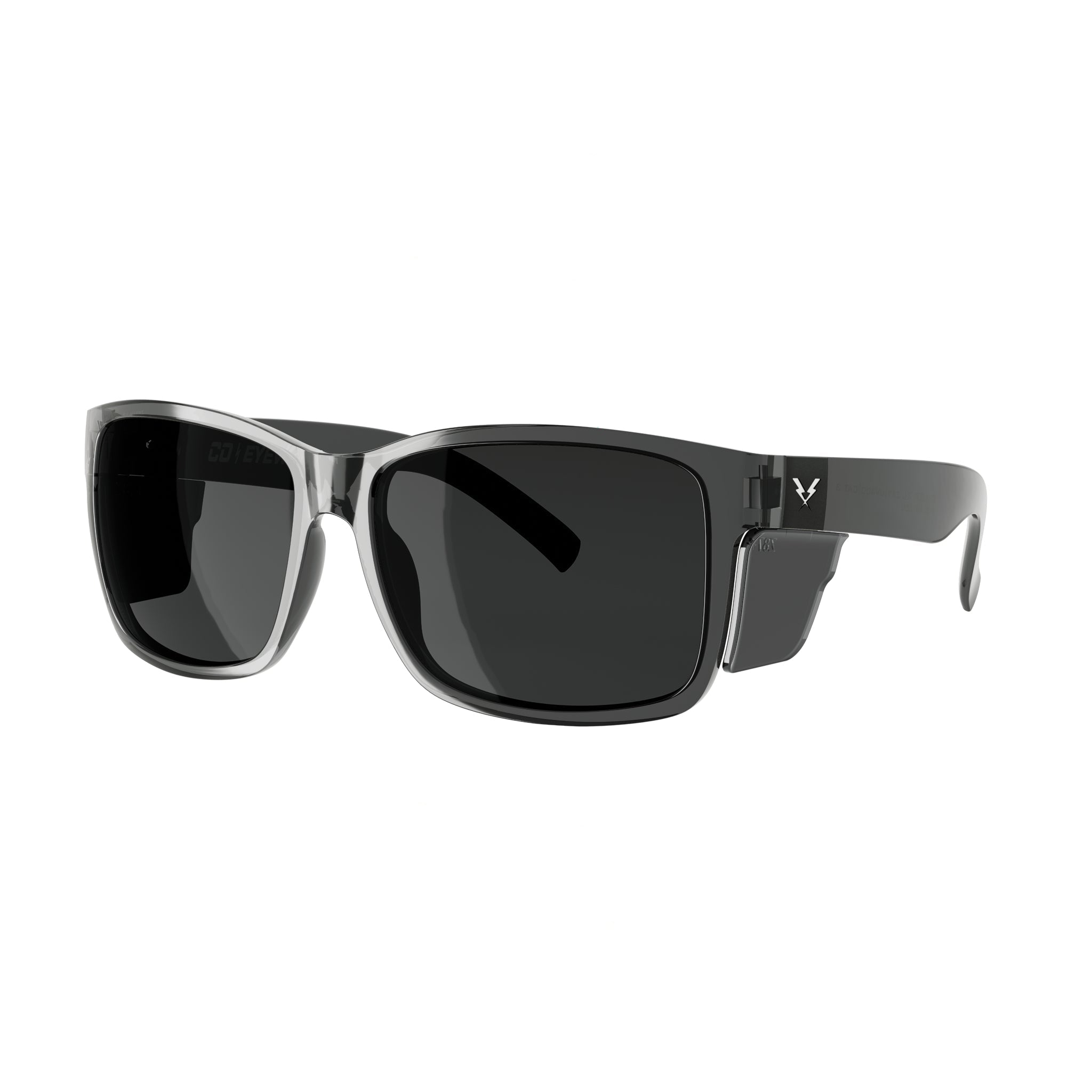 Co Eyewear Oiler XL+ Z87 Safety Glasses with Matte Black Frame