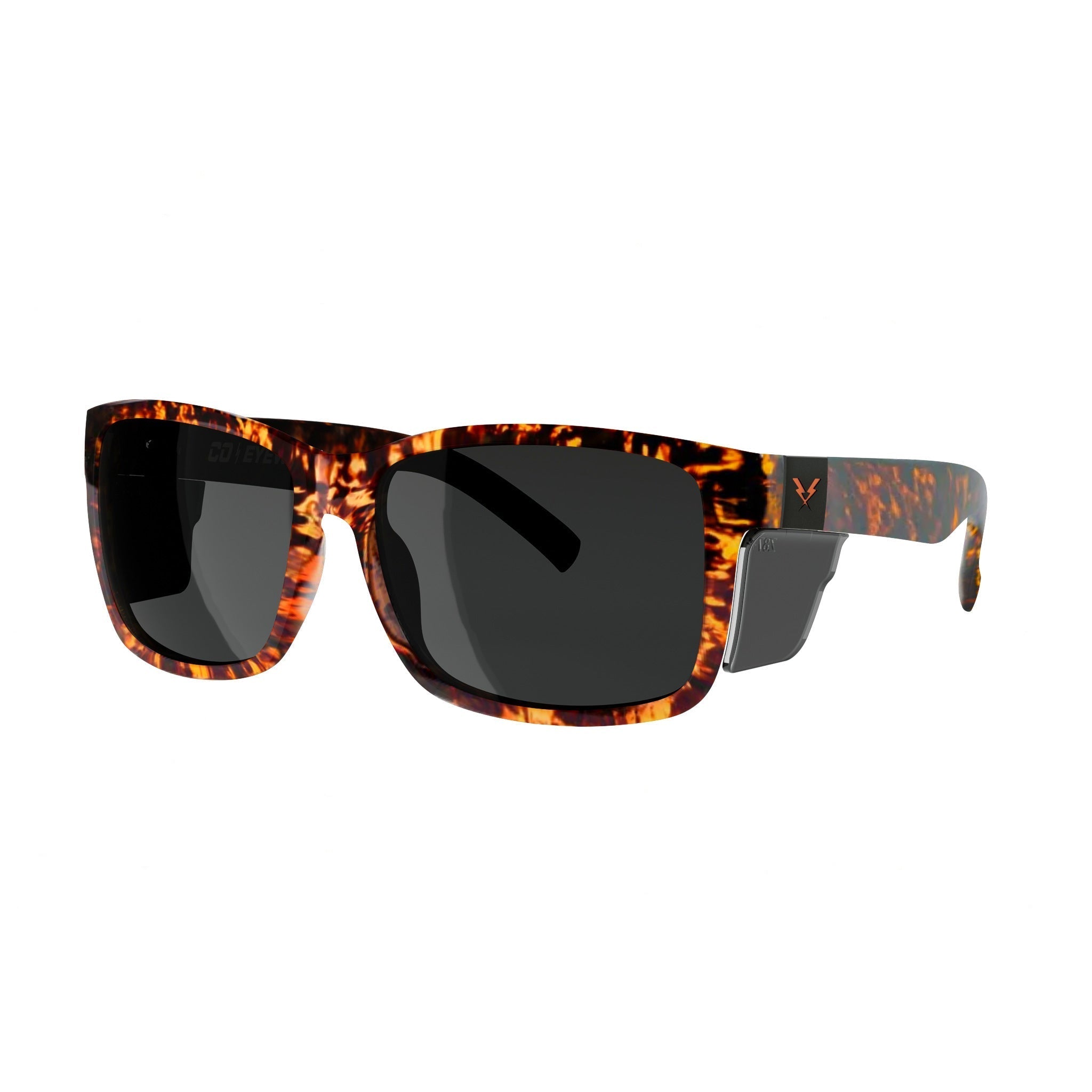 Co Eyewear Oiler XL+ Z87 Safety Glasses with Matte Black Frame