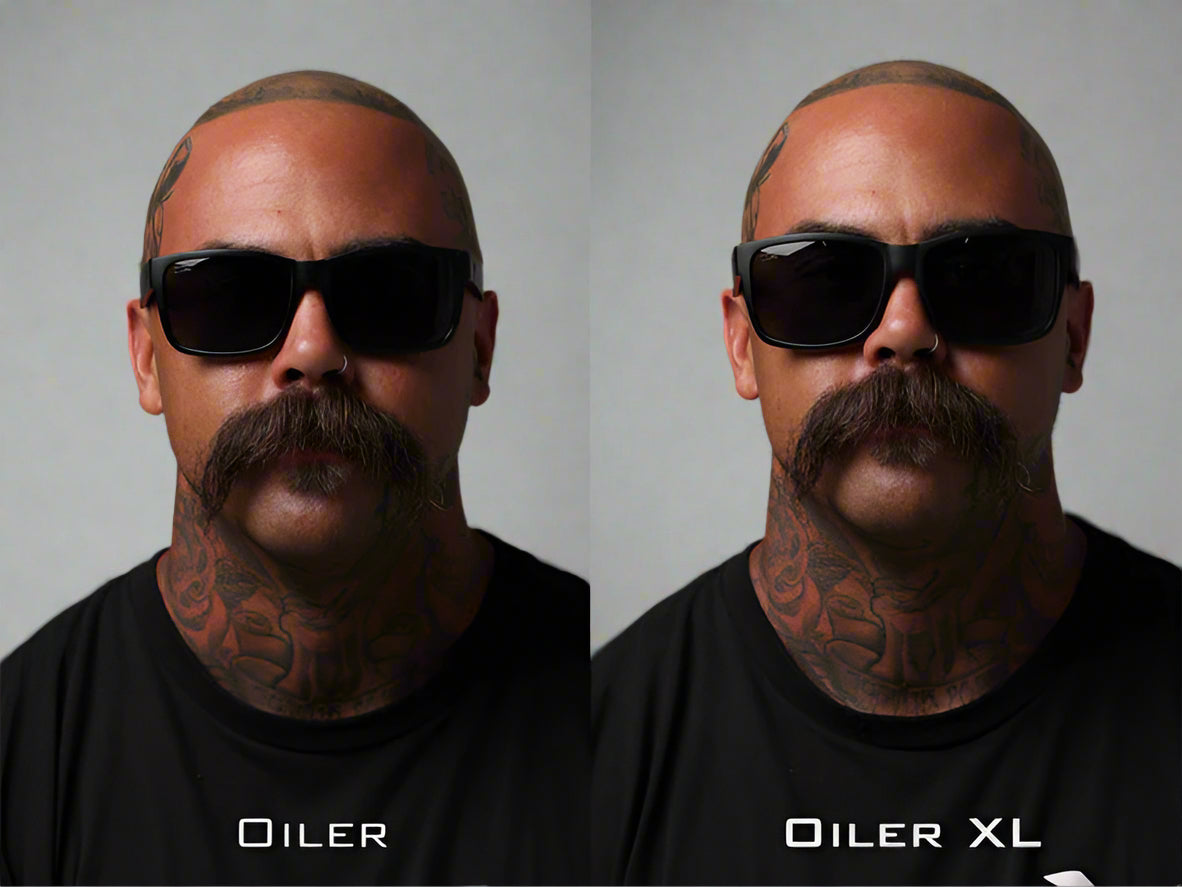 CO Eyewear Oiler Z87+ Safety Glasses Normal and XL Size Comparison