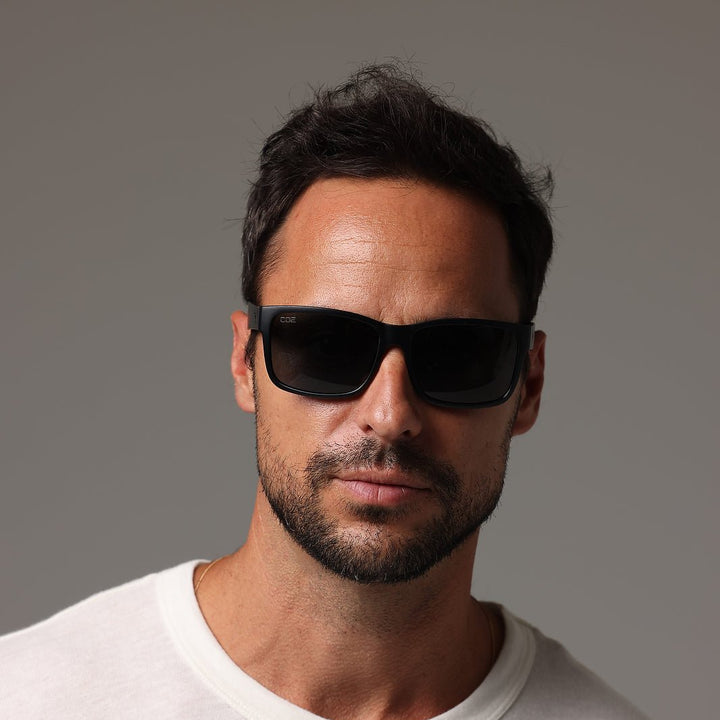 CO Eyewear Oiler Z87+ Safety Glasses worn without the side shields installed