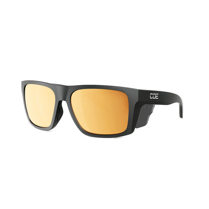 CO Eyewear Outrigger Z87+ Safety Glasses with Matte Black Frame-outwg-Gold Polarized-Safety Glasses USA-5
