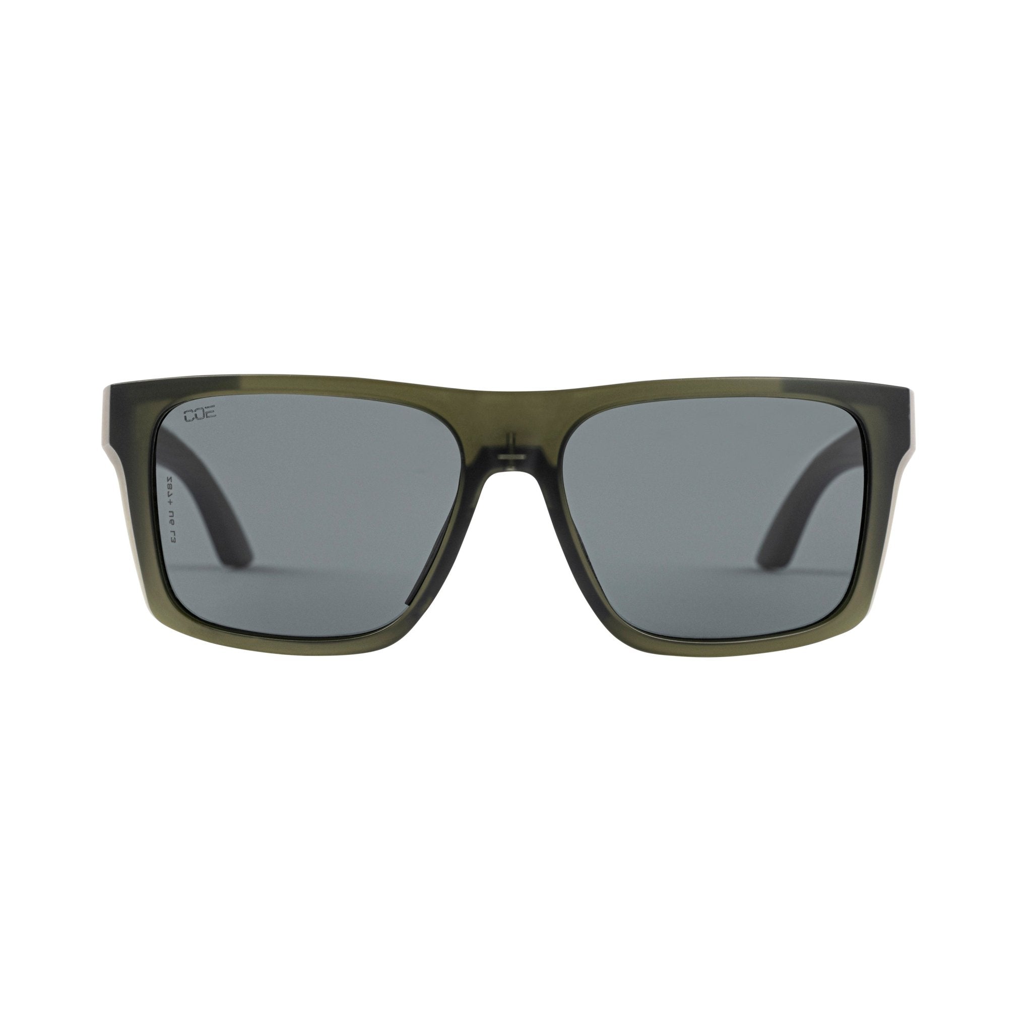 CO Eyewear Outrigger Z87+ Safety Glasses with Matte Moss Frame-outms-Smoke-Safety Glasses USA-2