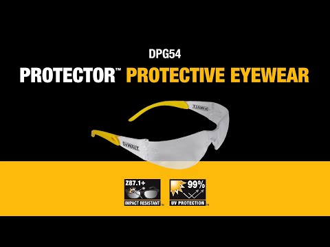DeWalt Protector Safety Glasses with Clear Lens video