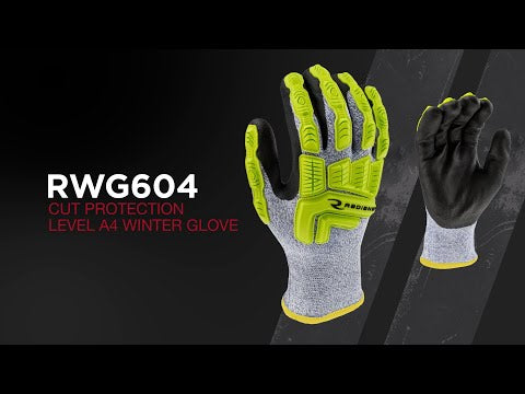 Radians RWG604 Cut Protection Level A4 Coated Cold Weather Glove Video