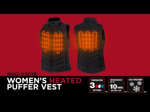Radians RHG-V201 Women's Heated Puffer Vest Video