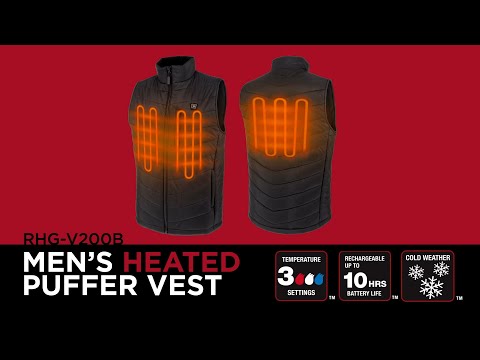 Radians RHG-V200 Men's Heated Puffer Vest Video