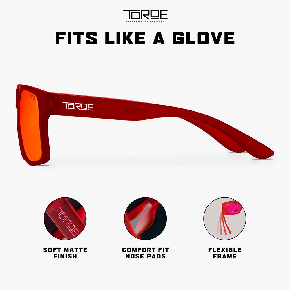 TOROE RANGE FROST RED Exclusive Edition Polarized Sunglasses-7