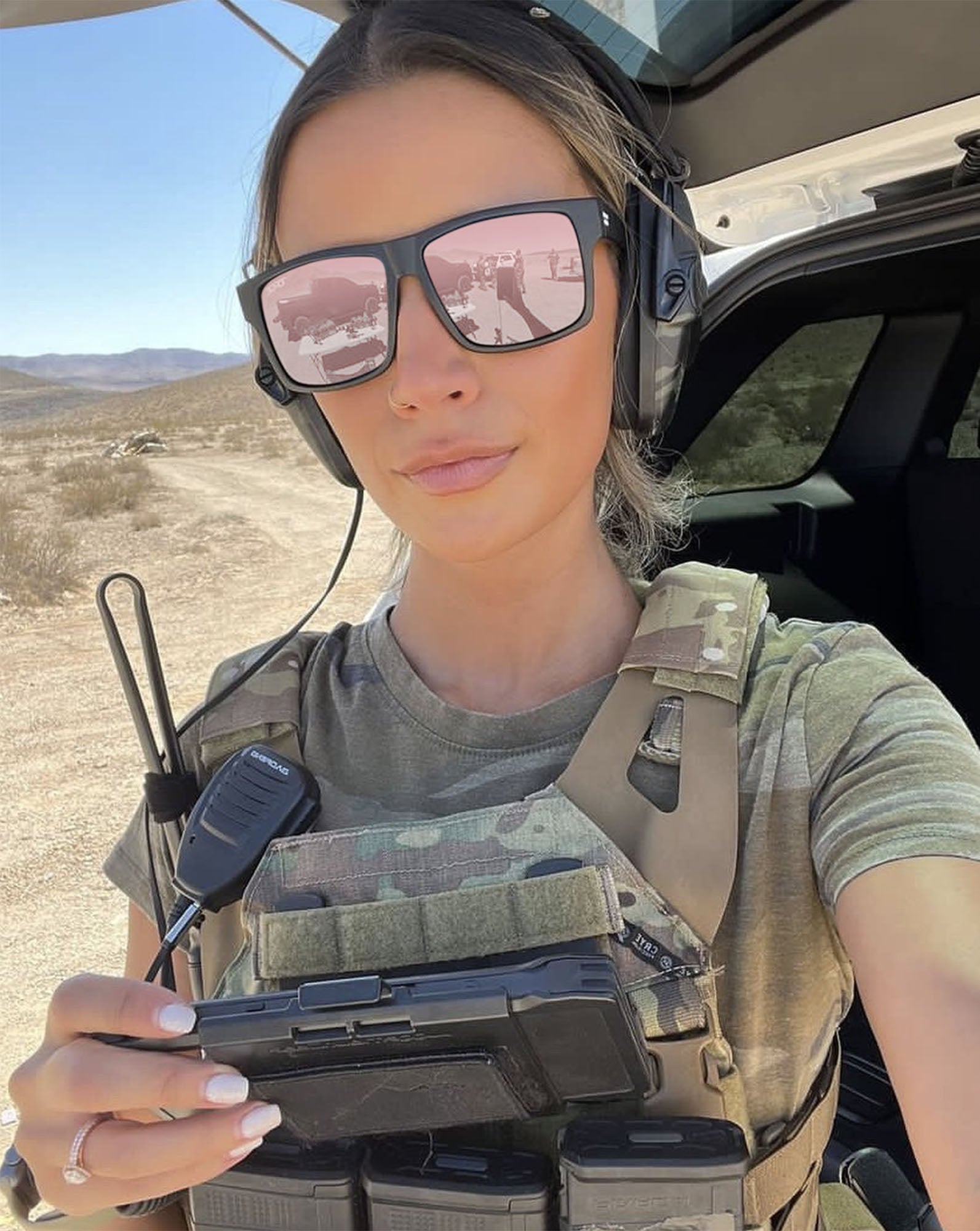 TOROE RANGE Limited Pink Polarized Sunglasses-6