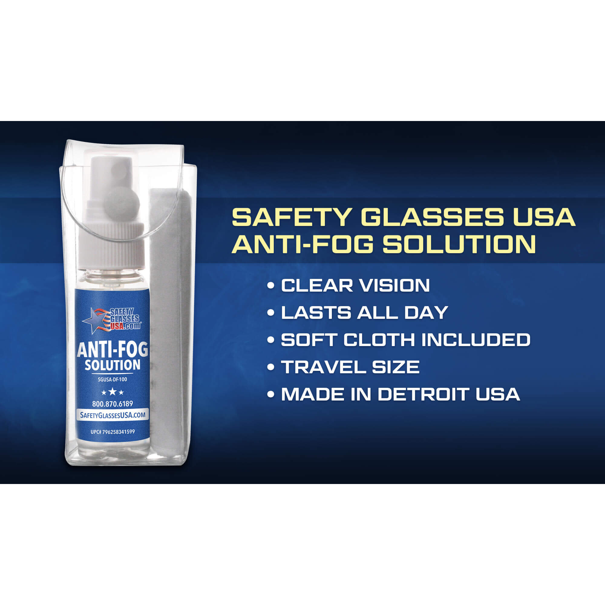 Safety Glasses USA DEFOGIT Anti-Fog Spray Kit For Glasses Made In USA-SGUSA-DF100-Safety Glasses USA-3