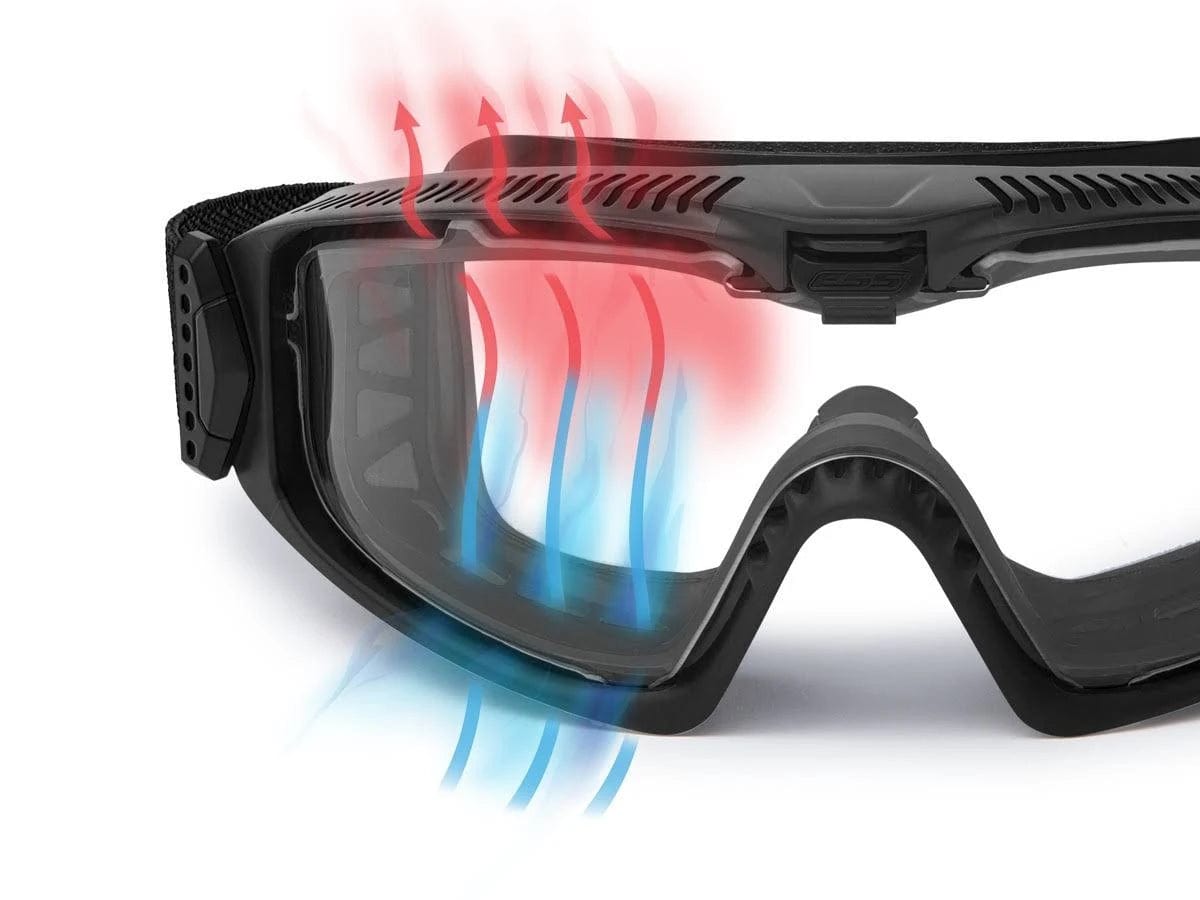 ESS Influx Ballistic Goggle Patented Lens Ventilation System Demo