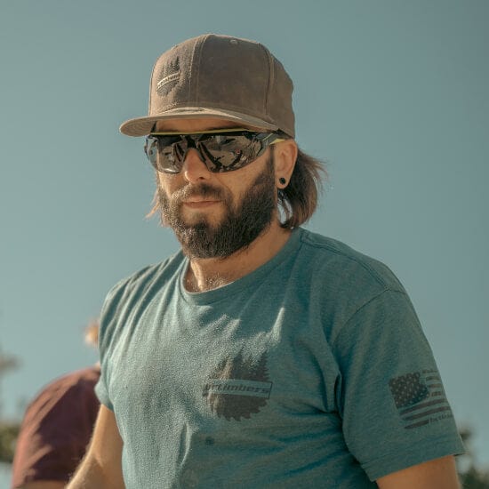 Edge Taven Safety Glasses worn on the ranch