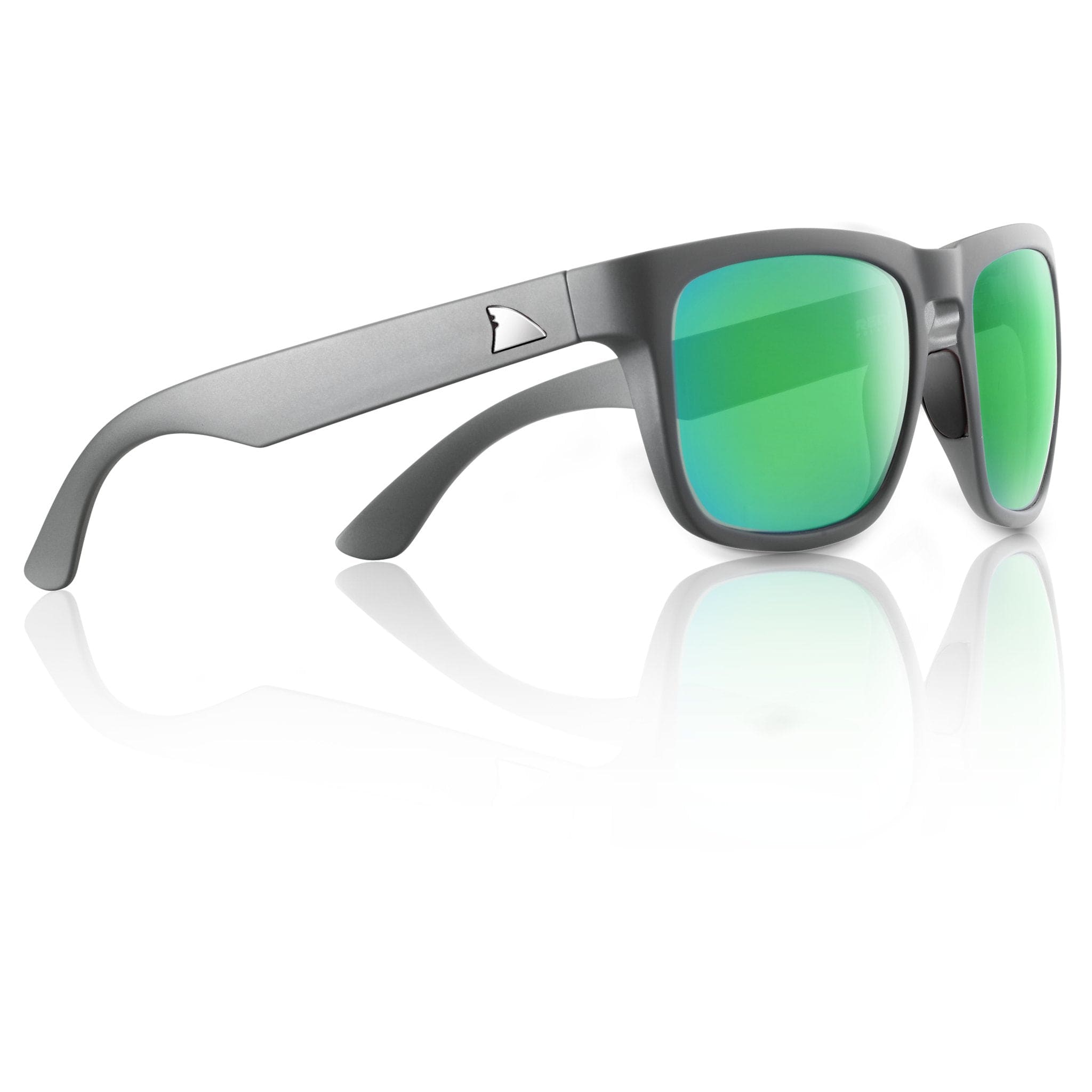 RedFin Tybee Polarized Fishing Sunglasses-Matte Gray-Mangrove Green-sku-43192765087921-Safety Glasses USA-4