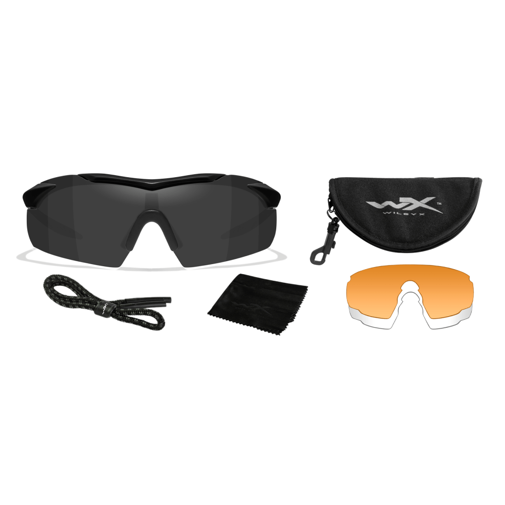Wiley X Vapor Sunglasses 3502 Three Lens Kit Components