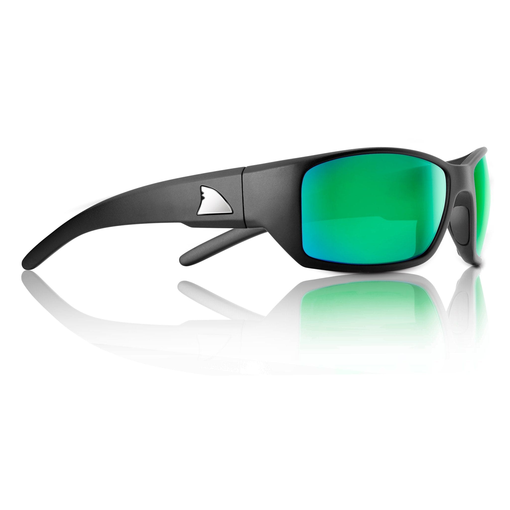 RedFin Wassaw Polarized Fishing Sunglasses-Matte Black-Mangrove Green-sku-43193998344369-Safety Glasses USA-1