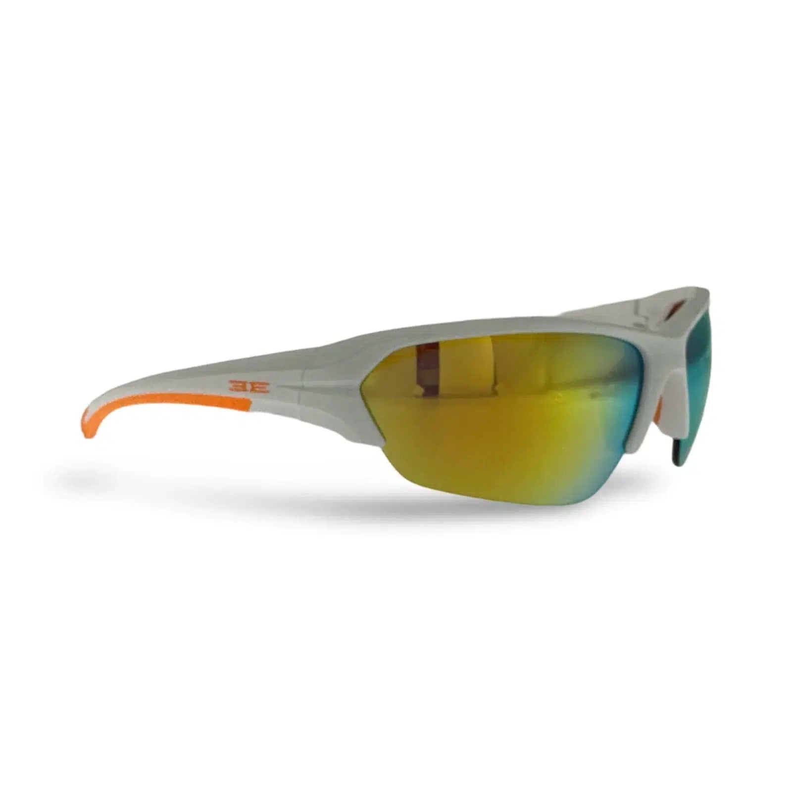 Epoch Eyewear Wake Safety Sunglasses-White & Orange - Orange mirror lens-sku-50205238788256-Safety Glasses USA-5