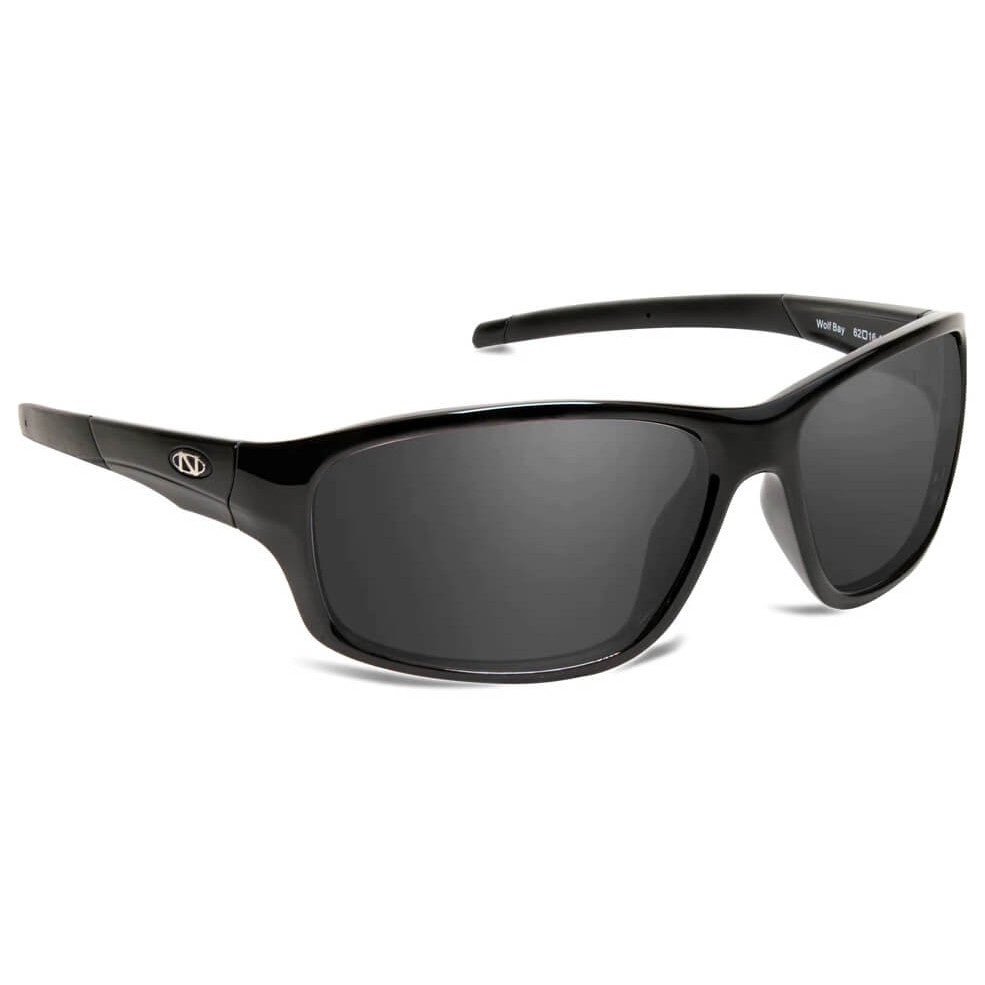 ONOS Wolfbay Polarized Bifocal Sunglasses with Glossy Black Frame and Gray Lenses