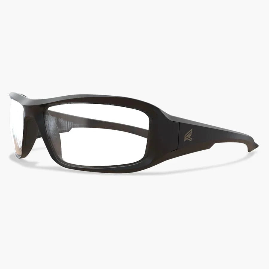 EDGE Brazeau Safety Glasses with Black Frame and Clear Vapor Shield Lenses