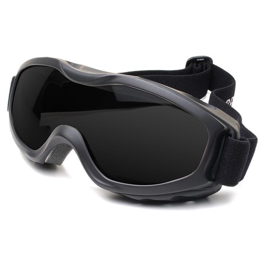 Guard Dogs Evader 2 Safety Goggles with Matte Black Frame and Smoke AF Lens