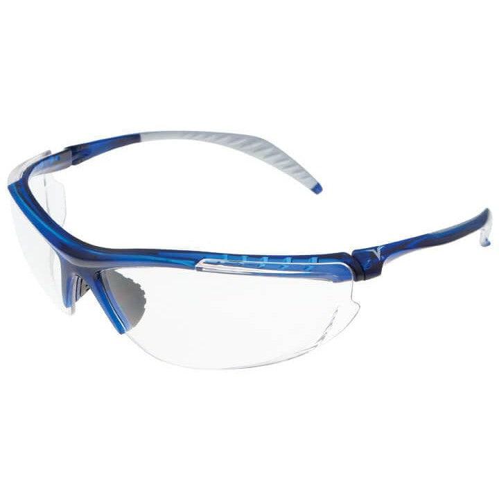 Encon Veratti 307 Safety Glasses with Blue Frame and Clear Lens