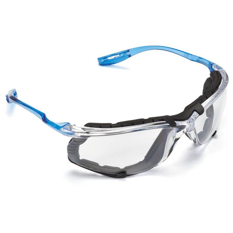 3M Virtua CCS 11872 Safety Glasses Blue Temples Foam Gasket Clear Anti-Fog Lens