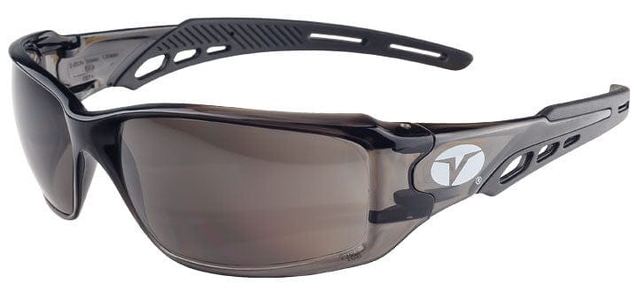 Encon Veratti Brio Safety Glasses with Black Frame and Gray Lens
