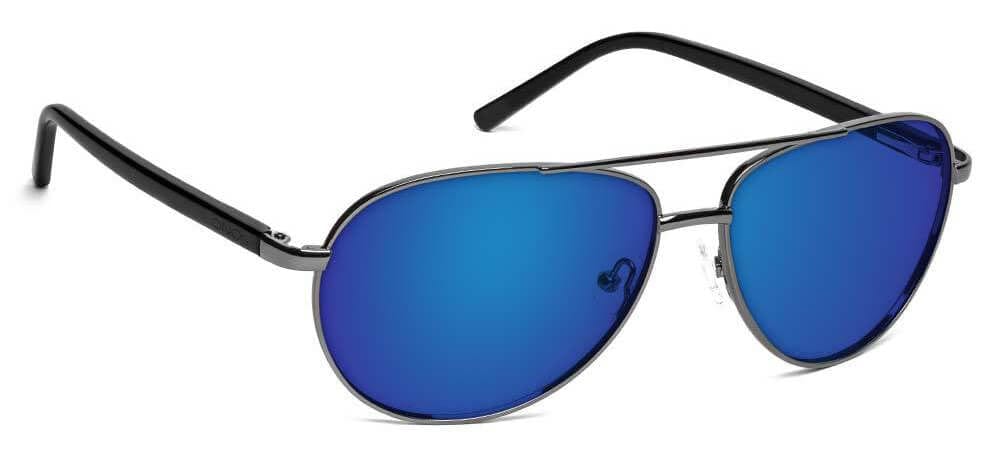 ONOS New Castle Polarized Bifocal Sunglasses with Blue Mirror Lens