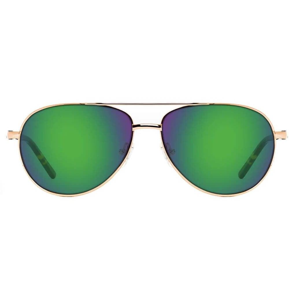 ONOS Superior Polarized Bifocal Sunglasses with Amber Green Mirror Lens - Front View