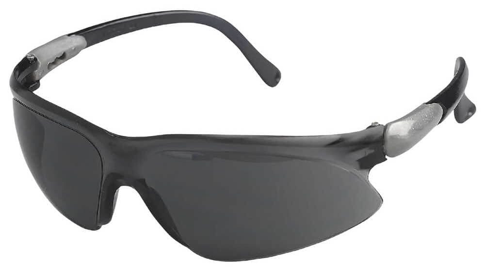 KleenGuard Visio Safety Glasses with Silver Temple and Smoke Anti-Fog Lens 14473