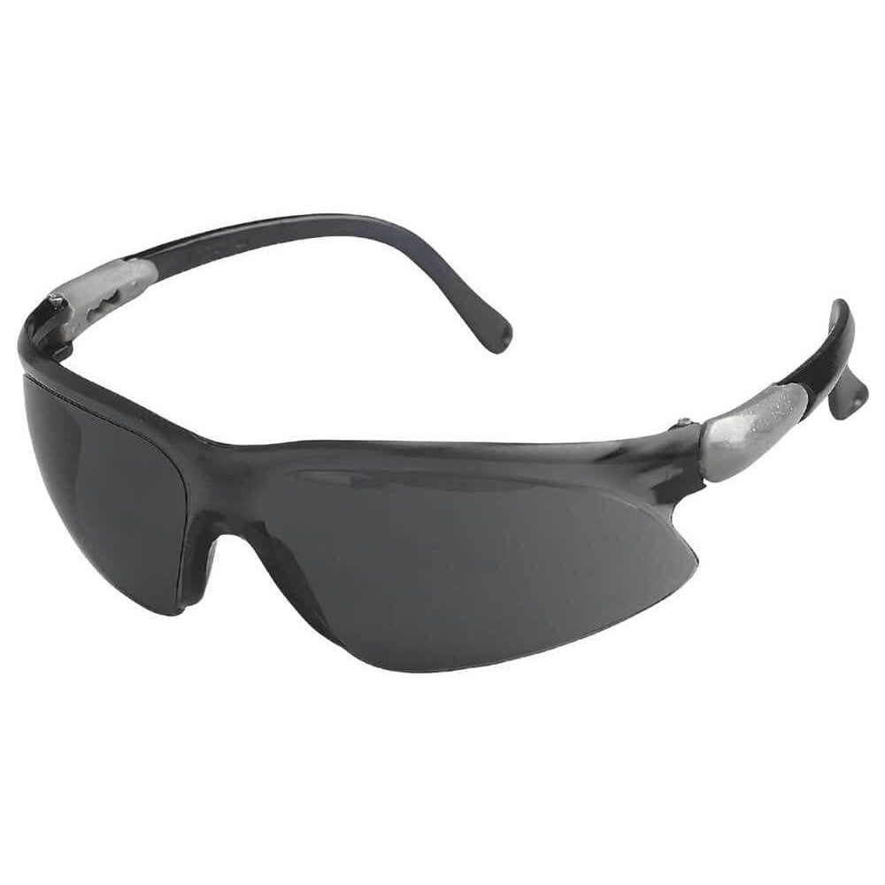 KleenGuard Visio Safety Glasses with Silver Temple and Smoke Anti-Fog Lens 14473