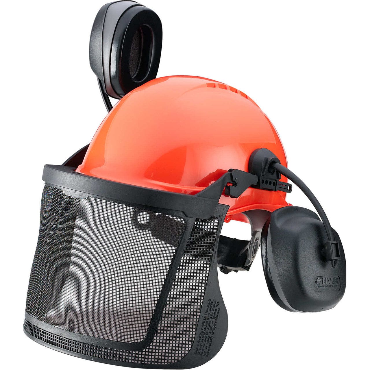 Elvex ProGuard Loggers Safety Cap w/25dB NRR Earmuffs CU30R Front
