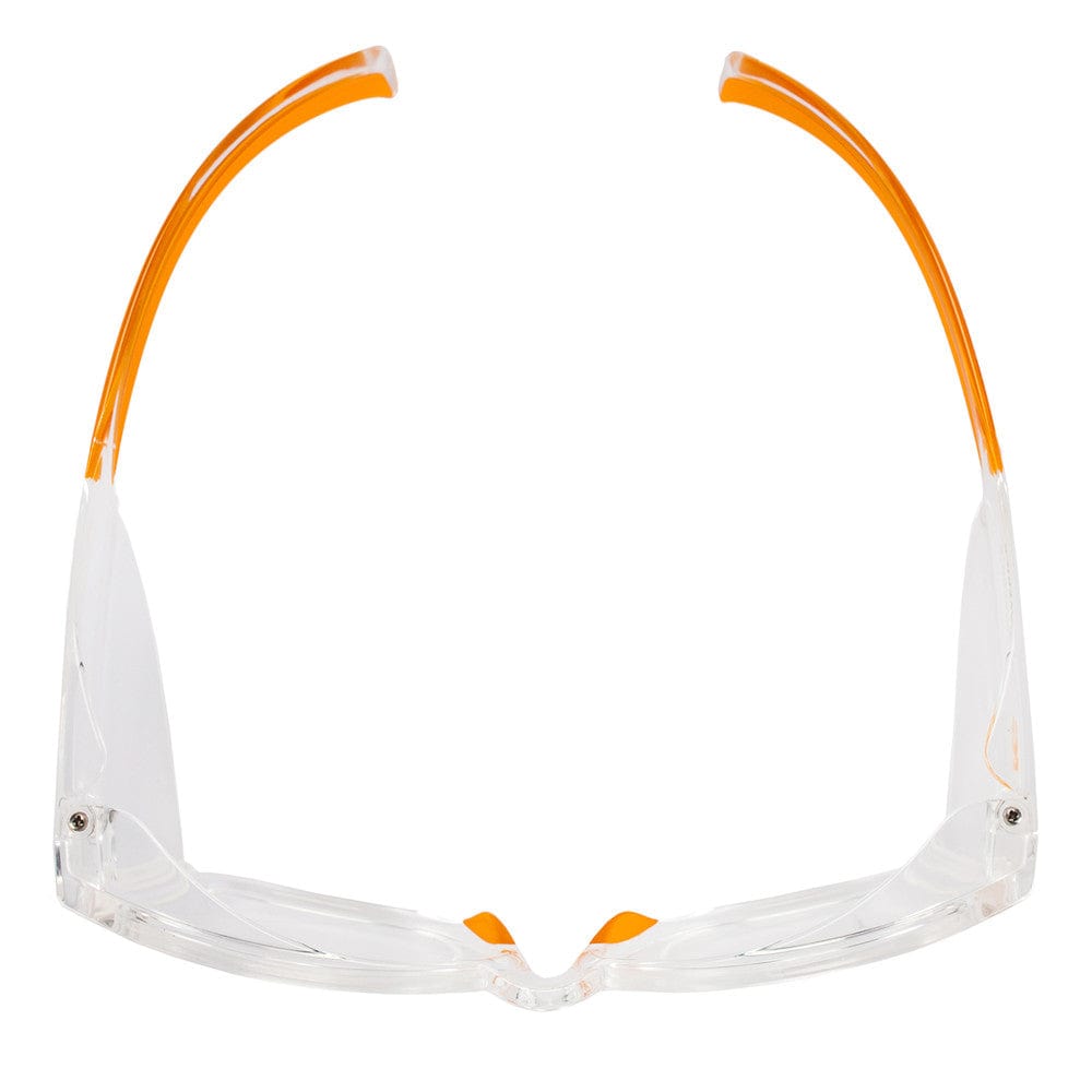 KleenGuard Maverick Safety Glasses with Clear Frame and Clear Anti-Fog Lens Top View