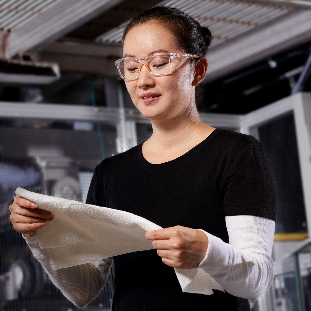 KleenGuard Maverick Safety Glasses with Clear Frame and Clear Anti-Fog Lens Lifestyle