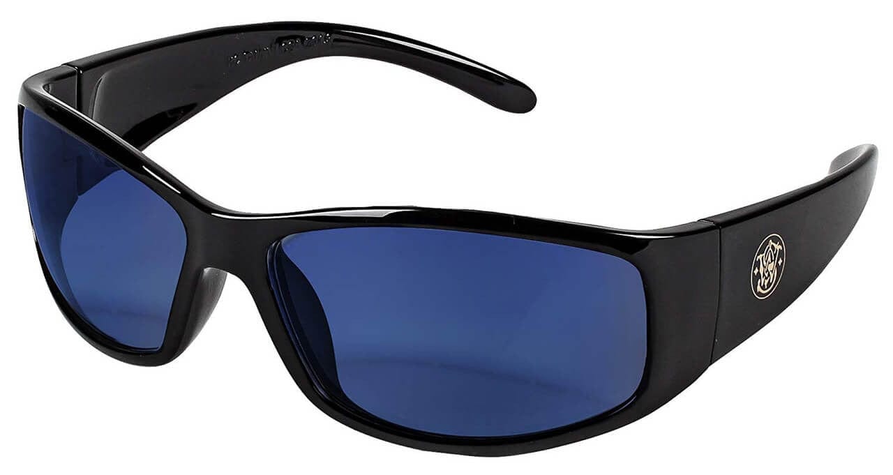 Smith & Wesson Elite Safety Glasses with Blue Mirror Lens 21307