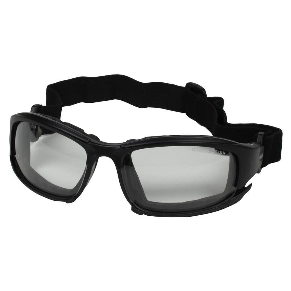KleenGuard Calico Foam-Padded Safety Glasses with Clear Anti-Fog Lens 25672 - with Strap