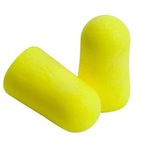 3M E-A-RSoft Yellow Neons 312-1250 Uncorded Earplugs NRR-33