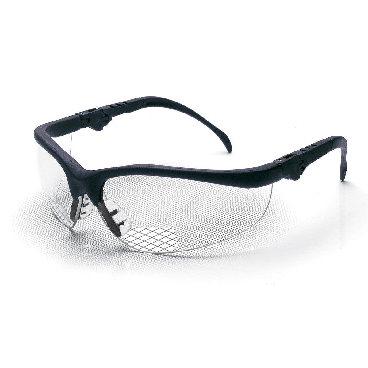 Crews Klondike Magnifiers Bifocal Safety Glasses With Clear Lens Bifocals Displayed
