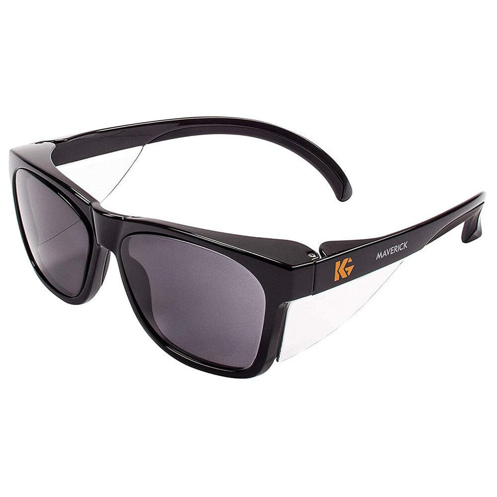 KleenGuard Maverick Safety Glasses with Black Frame and Gray Anti-Fog Lens 49311