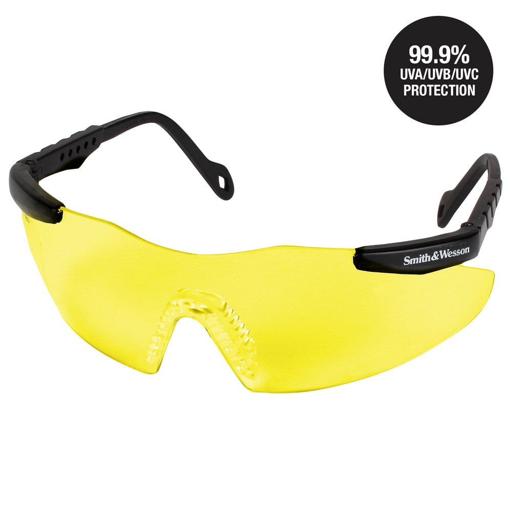 Smith & Wesson Magnum Safety Glasses with Yellow Lens 19826 front view 2