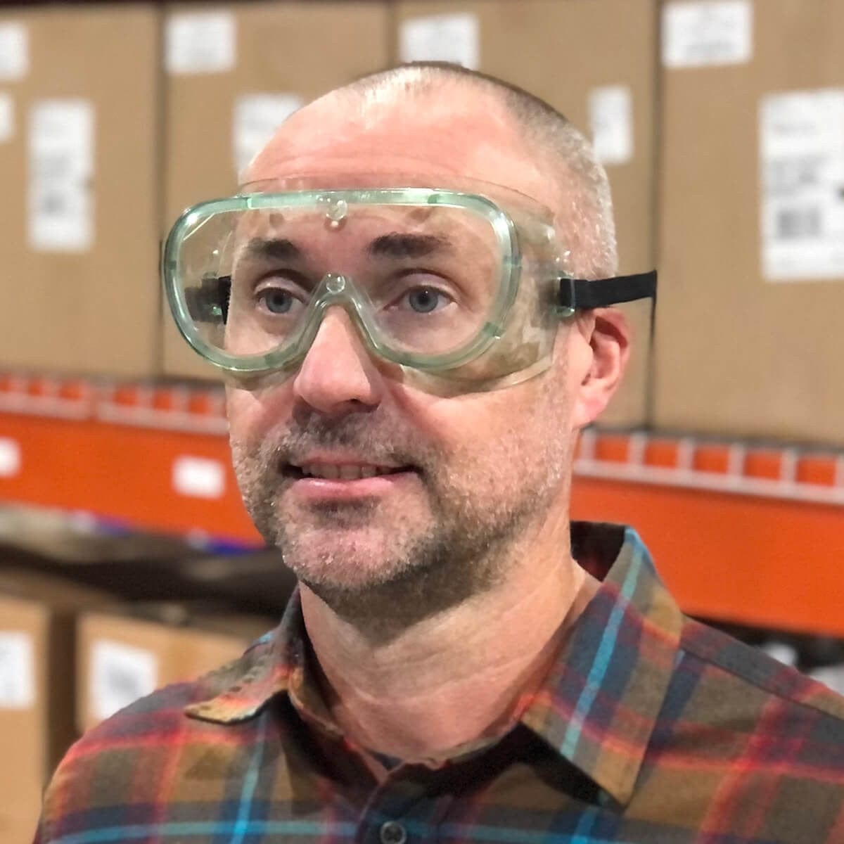 SGUSA Non-Vented Splash Goggle with Clear Lens Made in USA - Model