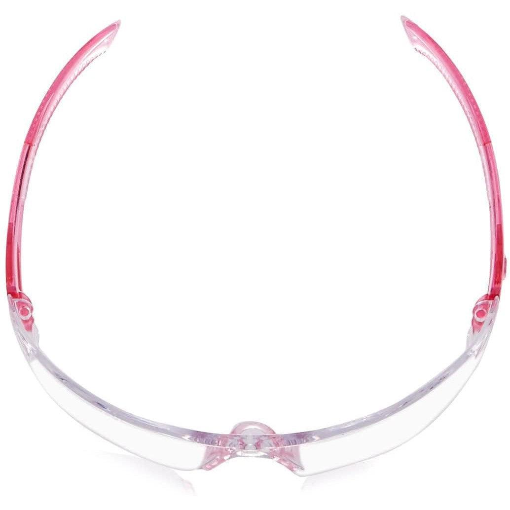 Radians Optima OP6710ID Safety Glasses with Pink Frame and Clear Lens Top View