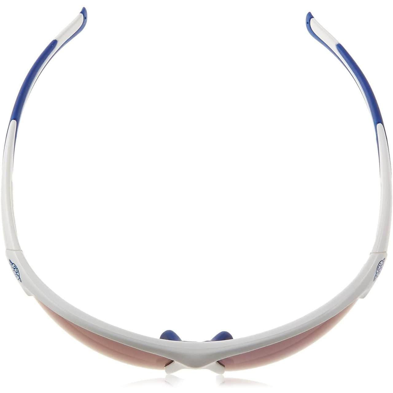 Crossfire AR3 Safety Glasses White Frame Full Blue Mirror Lens 16278 Top