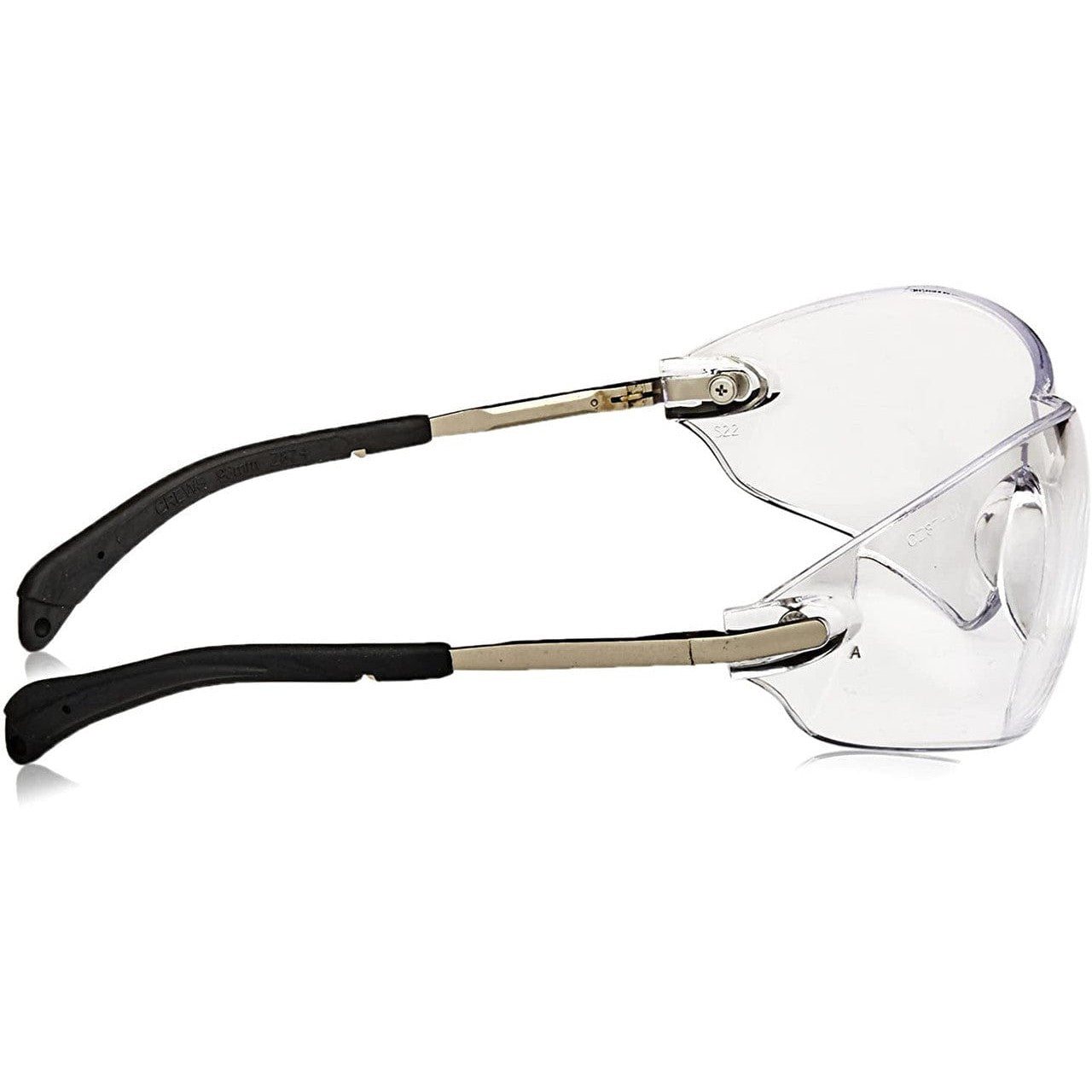 Crews Blackjack Elite Safety Glasses with Clear Anti-Fog Lens S2210AF Side View