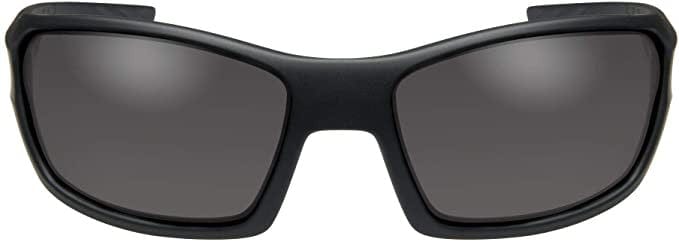 Wiley X Rebel Black Ops Safety Sunglasses Matte Black Frame Smoke Lens ACREB01 Front