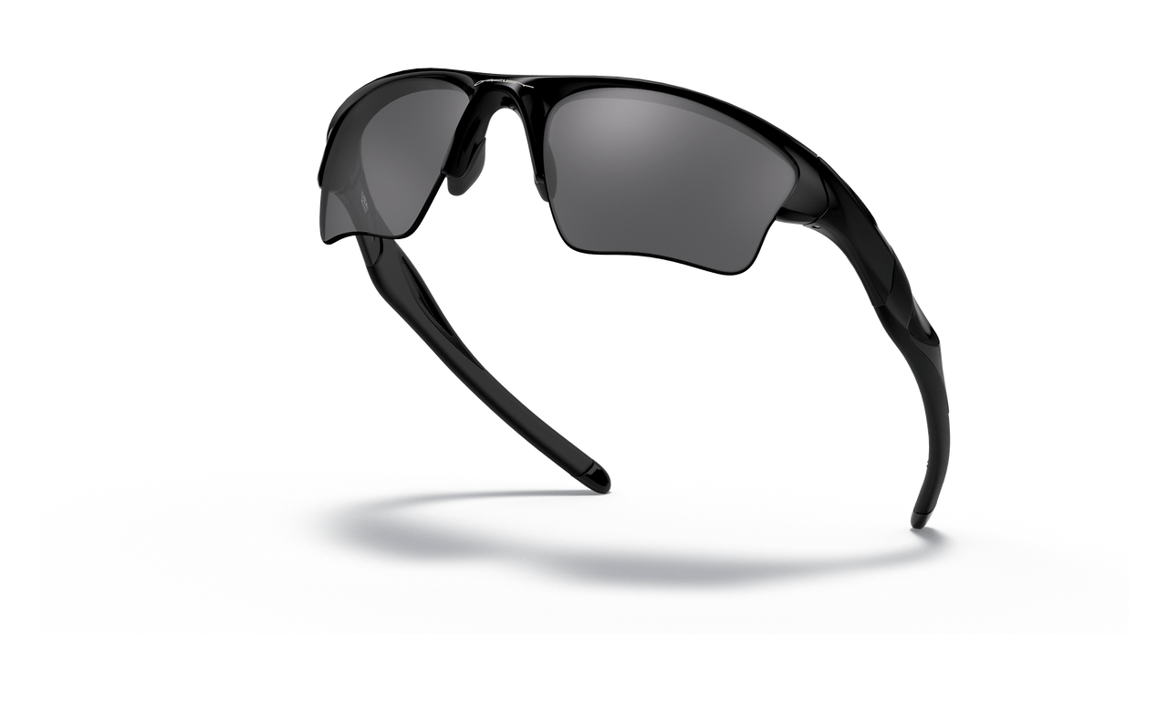 Oakley Half Jacket 2.0 XL Sunglasses with Polished Black Frame and Black Iridium Lenses OO9154-01 Profile View