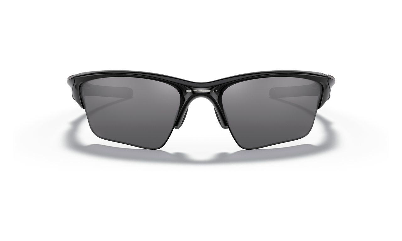 Oakley Half Jacket 2.0 XL Sunglasses with Polished Black Frame and Black Iridium Lenses OO9154-01 Front View